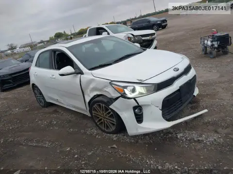 2018 Kia Rio Ex/Ex Sport/Ex Tech Navi VIN 3KPA35AB0JE017141 фото 2