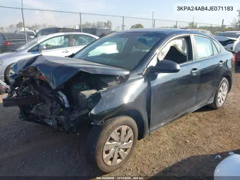 3KPA24AB4JE071183 — 2018 Kia Rio, фото 2 с аукциона IAAI, Передняя часть