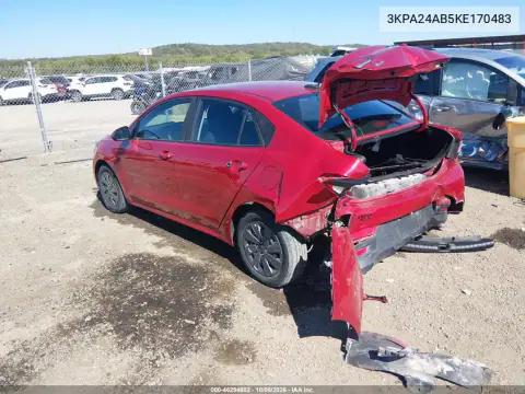 2019 Kia Rio S VIN 3KPA24AB5KE170483 фото 4