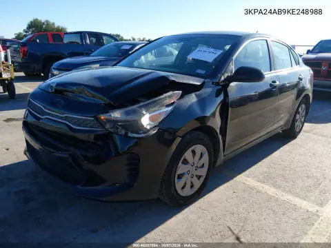 2019 Kia Rio Lx VIN 3KPA24AB9KE248988 фото 3