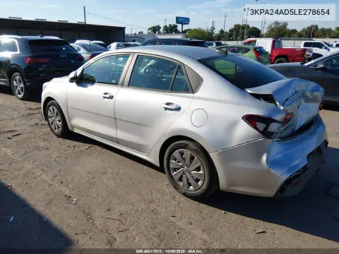 2020 Kia Rio Lx VIN 3KPA24AD5LE278654 фото 4