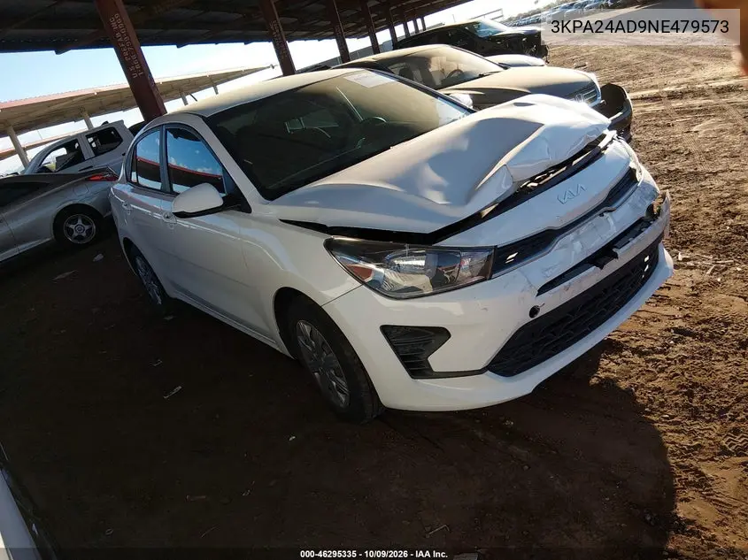 2022 Kia Rio Lx VIN 3KPA24AD9NE479573 фото 2