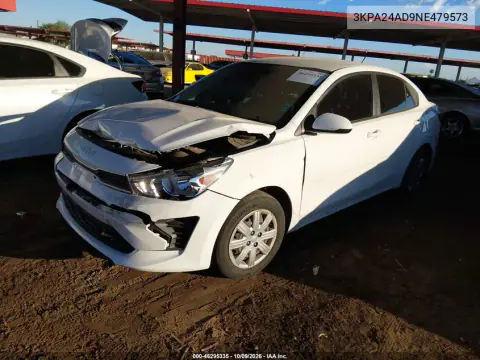 2022 Kia Rio Lx VIN 3KPA24AD9NE479573 фото 3
