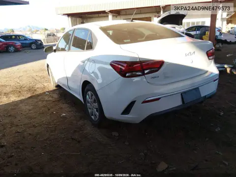 2022 Kia Rio Lx VIN 3KPA24AD9NE479573 фото 4