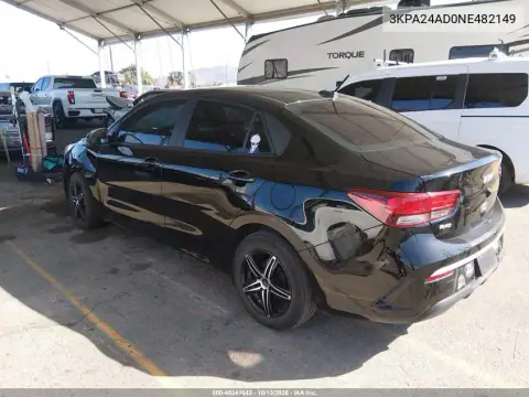 3KPA24AD0NE482149 — 2022 Kia Rio, фото 4 с аукциона IAAI, Левая / Правая сторона