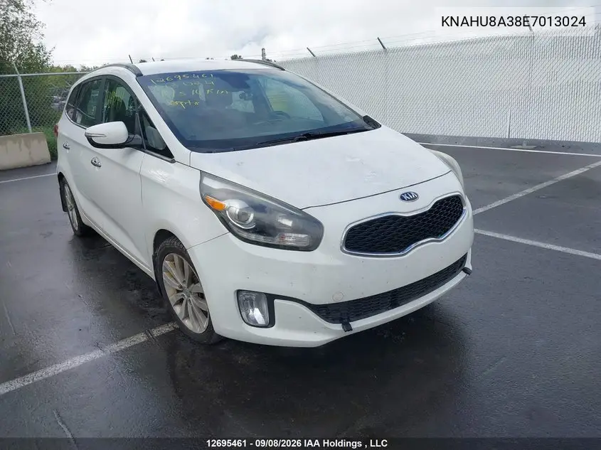 2014 Kia Rondo Ex/Ex Luxury/Se VIN KNAHU8A38E7013024 фото 2
