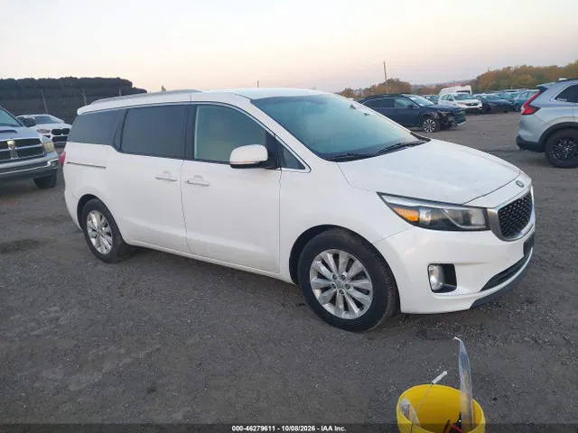 2015 KIA SEDONA EX VIN KNDMC5C11F6020130 фото 1