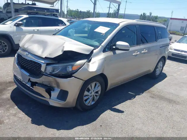 2015 KIA SEDONA LX VIN KNDMB5C15F6041808 фото 2