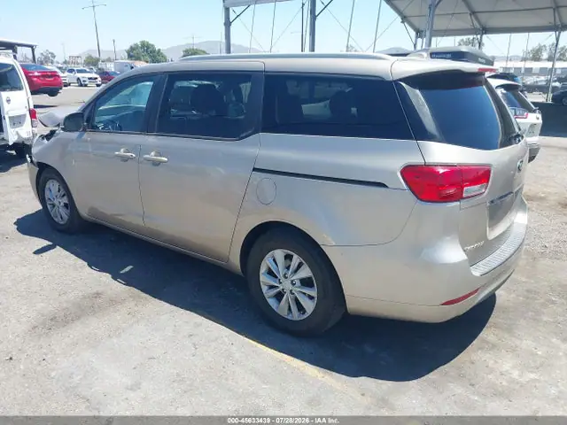 2015 KIA SEDONA LX VIN KNDMB5C15F6041808 фото 3