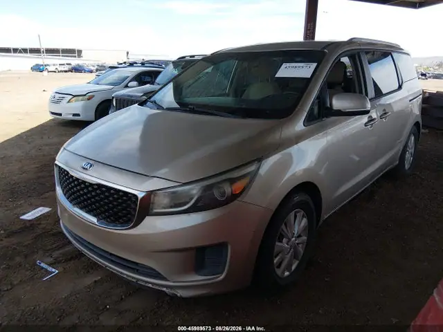 2015 KIA SEDONA LX VIN KNDMB5C1XF6027998 фото 2