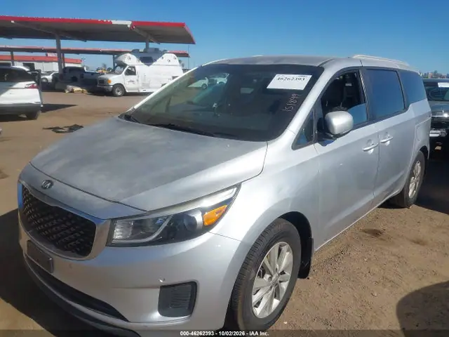 2016 KIA SEDONA LX VIN KNDMB5C12G6209776 фото 2