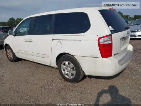 2006 Kia Sedona Ex/Lx VIN KNDMB233266051549 фото 4