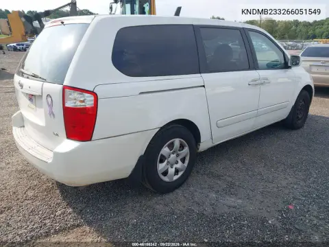2006 Kia Sedona Ex/Lx VIN KNDMB233266051549 фото 5