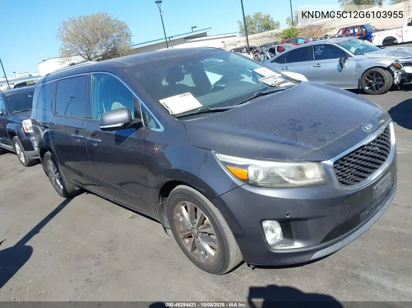 2016 Kia Sedona Sx VIN KNDMC5C12G6103955 фото 2