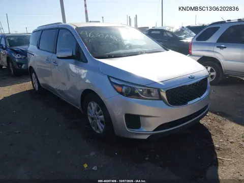 2016 Kia Sedona Lx VIN KNDMB5C13G6202836 фото 2