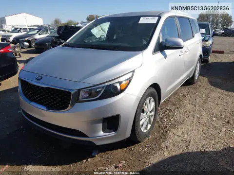 2016 Kia Sedona Lx VIN KNDMB5C13G6202836 фото 3