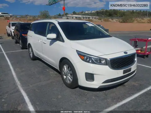 KNDMB5C15H6332280 — 2017 Kia Sedona, Естественный износ, фото до ремонта
