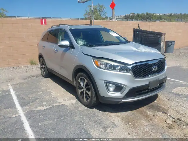 5XYPH4A10HG253623 — 2017 Kia Sorento 2.0T EX, Передняя часть (Front End), фото до ремонта