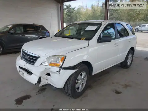 KNDJD735185797527 — 2008 Kia Sorento, фото 2 с аукциона IAAI, Передняя часть
