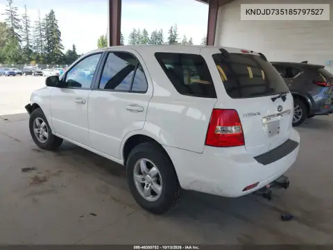 KNDJD735185797527 — 2008 Kia Sorento, фото 3 с аукциона IAAI, Передняя часть
