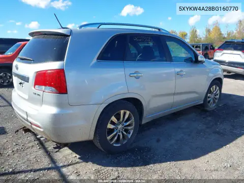 2011 Kia Sorento Sx V6 VIN 5XYKW4A28BG160770 фото 4