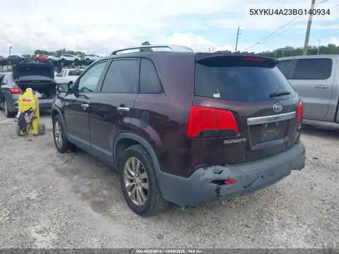 2011 Kia Sorento Ex V6 VIN 5XYKU4A23BG140934 фото 4