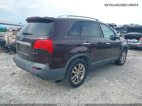 2011 Kia Sorento Ex V6 VIN 5XYKU4A23BG140934 фото 5