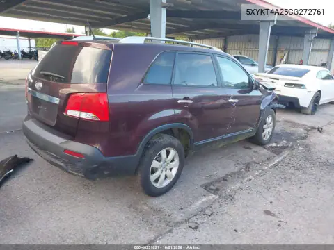 2012 Kia Sorento Lx V6 VIN 5XYKT4A25CG272761 фото 4
