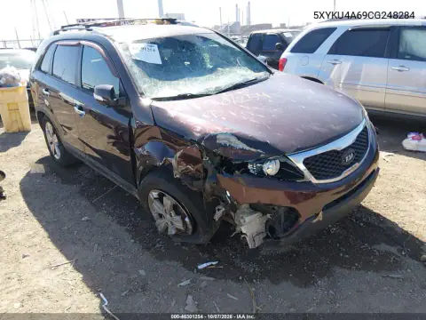5XYKU4A69CG248284 — 2012 Kia Sorento, Передняя часть, фото до ремонта