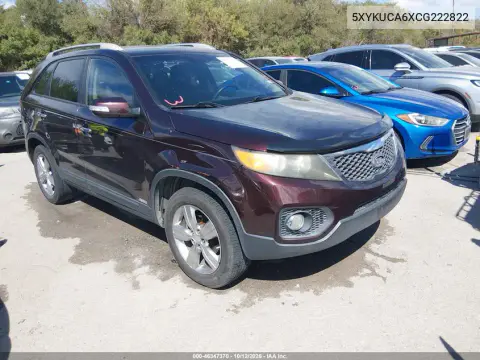 5XYKUCA6XCG222822 — 2012 Kia Sorento, Естественный износ, фото до ремонта