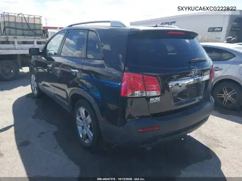 2012 Kia Sorento Ex VIN 5XYKUCA6XCG222822 фото 3