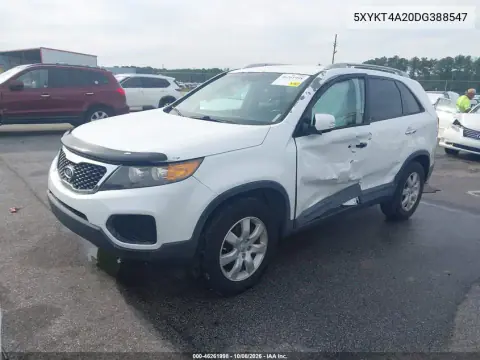 2013 Kia Sorento Lx V6 VIN 5XYKT4A20DG388547 фото 3