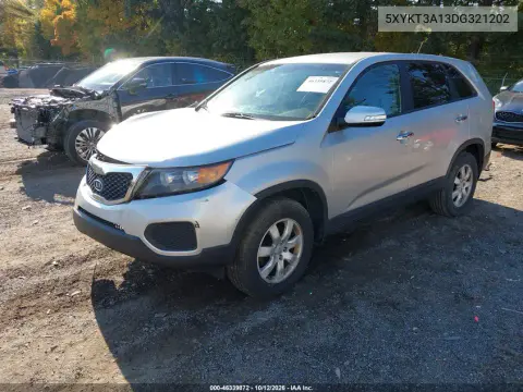 2013 Kia Sorento Lx VIN 5XYKT3A13DG321202 фото 3