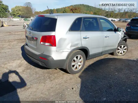 2013 Kia Sorento Lx VIN 5XYKT3A13DG321202 фото 5