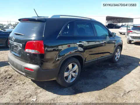 5XYKU3A67DG413583 — 2013 Kia Sorento, фото 4 с аукциона IAAI, Пожар двигателя