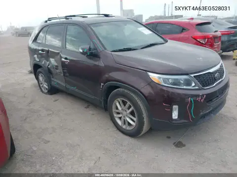 5XYKT4A63EG528031 — 2014 Kia Sorento, Правая сторона, фото до ремонта