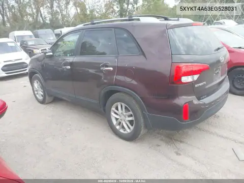 2014 Kia Sorento Lx VIN 5XYKT4A63EG528031 фото 4