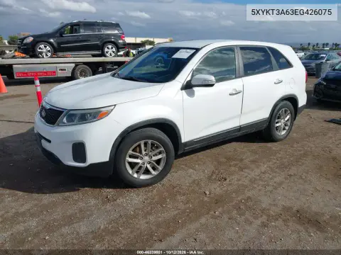 2014 Kia Sorento Lx VIN 5XYKT3A63EG426075 фото 3