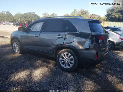2014 Kia Sorento Ex V6 VIN 5XYKU4A72EG484626 фото 4