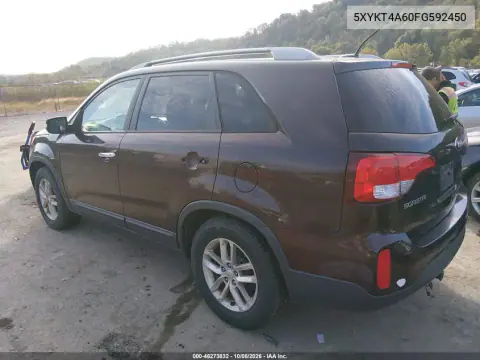 2015 Kia Sorento Lx VIN 5XYKT4A60FG592450 фото 4