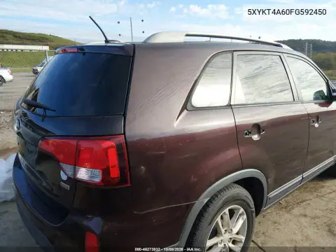 2015 Kia Sorento Lx VIN 5XYKT4A60FG592450 фото 5