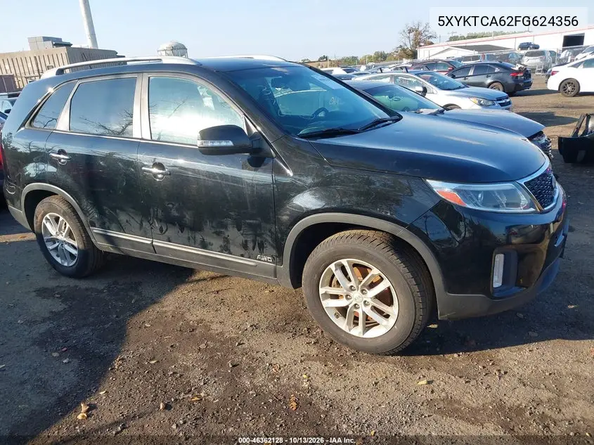 5XYKTCA62FG624356 Kia Sorento 2015 — повреждение Естественный износ, фото до ремонта