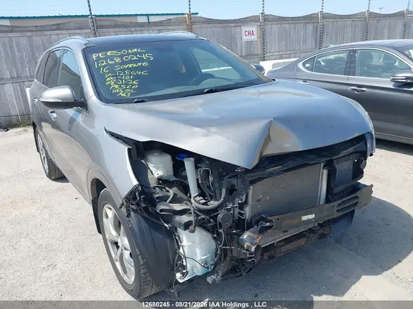 5XYPKDA11GG128646 — 2016 Kia Sorento, Передняя часть (Front), фото до ремонта