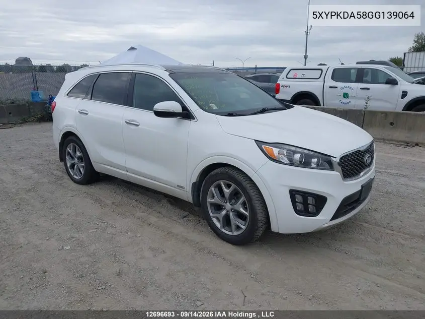 2016 Kia Sorento Sx/Sx Limited VIN 5XYPKDA58GG139064 фото 2