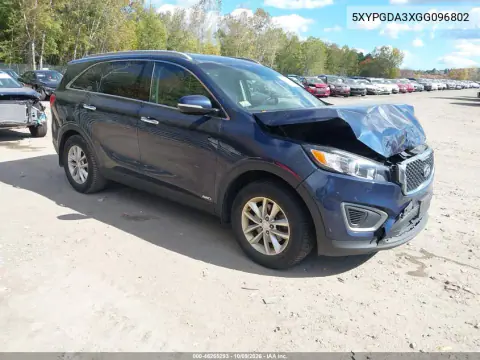 2016 Kia Sorento 2.4L Lx VIN 5XYPGDA3XGG096802 фото 2