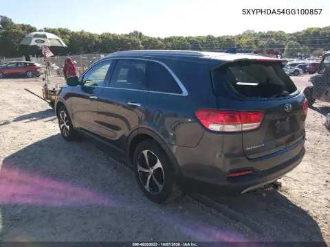 2016 Kia Sorento 3.3L Ex VIN 5XYPHDA54GG100857 фото 4
