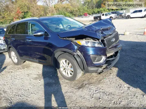 5XYPG4A35GG007766 — 2016 Kia Sorento, Передняя часть, фото до ремонта