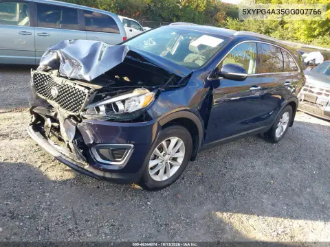2016 Kia Sorento 2.4L Lx VIN 5XYPG4A35GG007766 фото 3