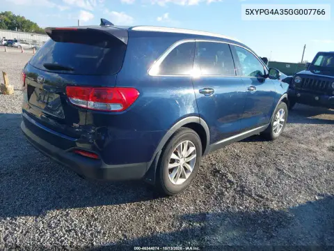 2016 Kia Sorento 2.4L Lx VIN 5XYPG4A35GG007766 фото 5