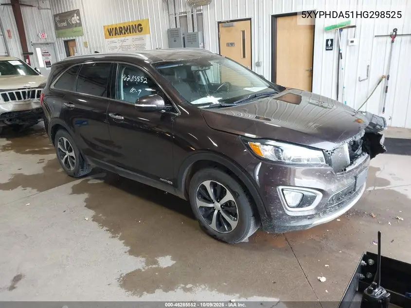 2017 Kia Sorento 3.3L Ex VIN 5XYPHDA51HG298525 фото 2
